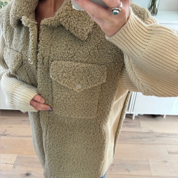 Maje women’s Sherpa jacket size 36 - Picture 4 of 8